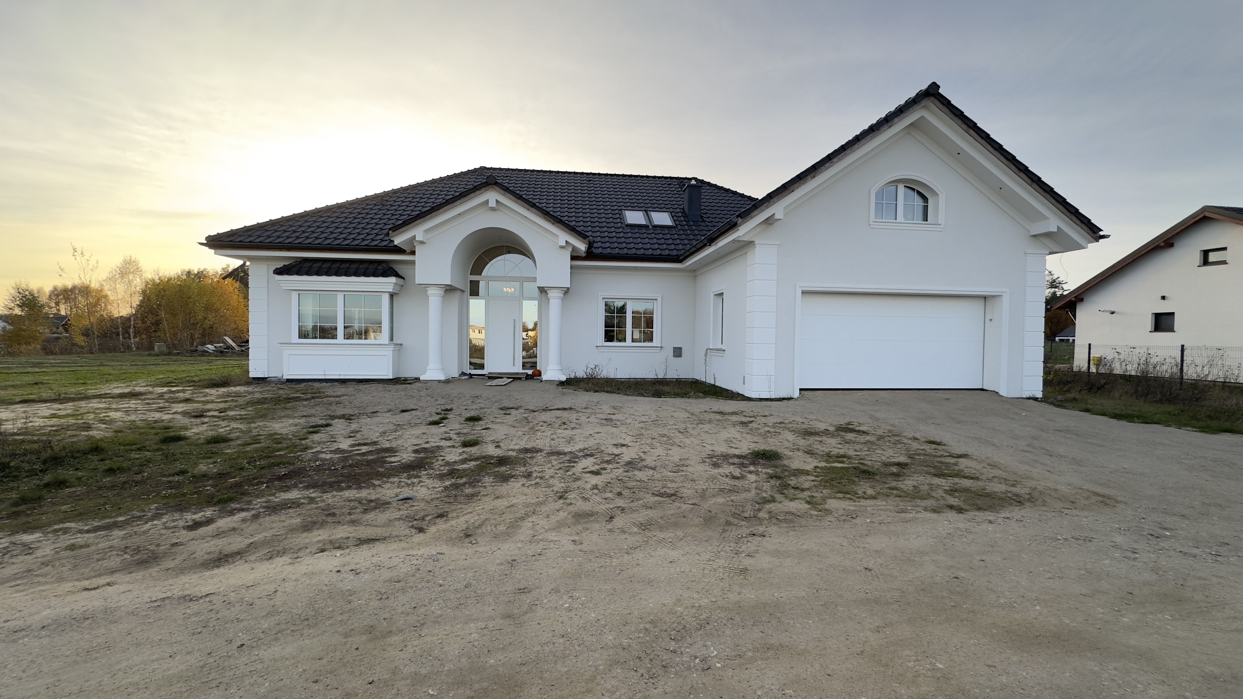 Po - Elewacja nowego domu w Chojnicach