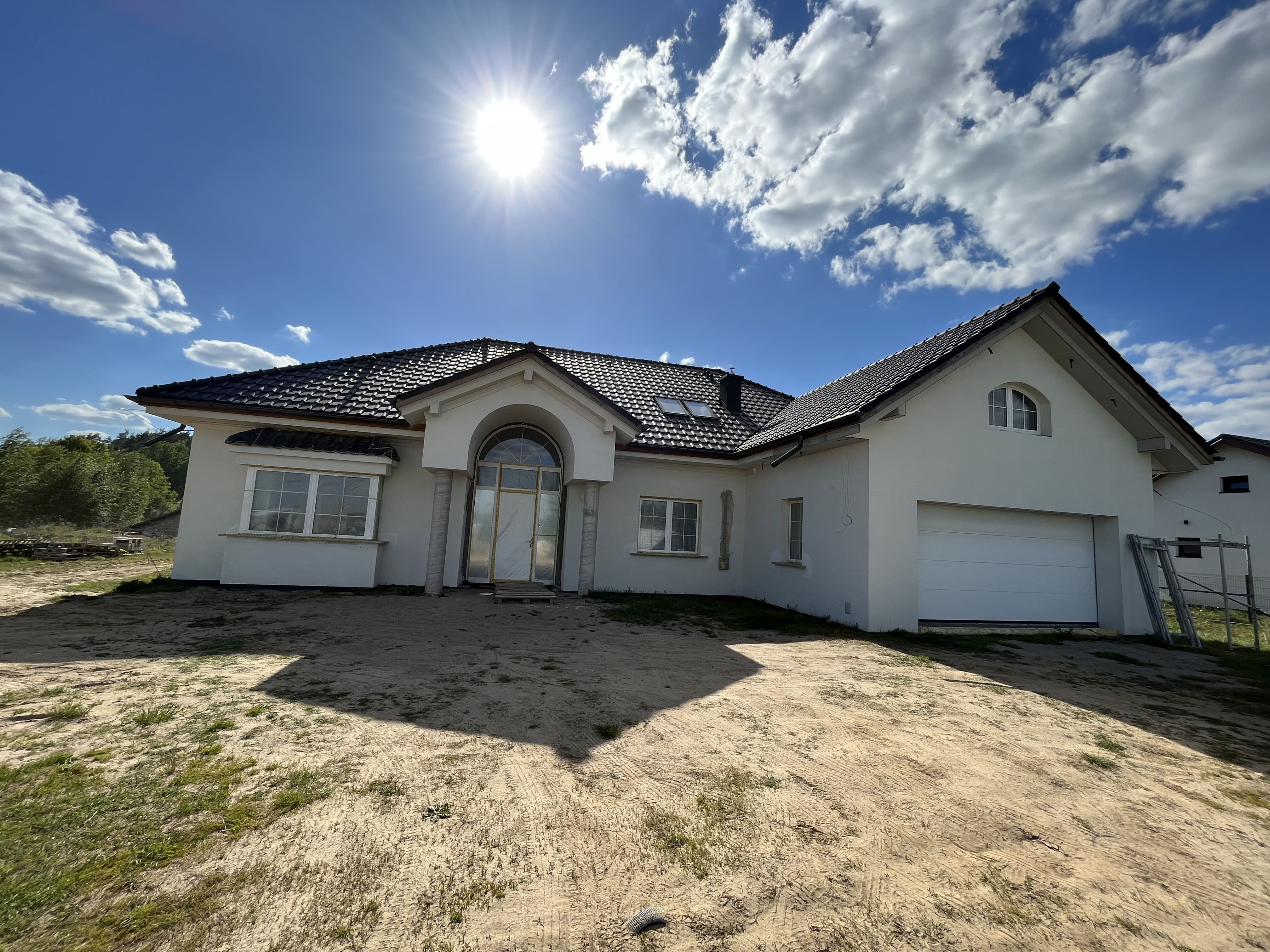 Przed - Elewacja nowego domu w Chojnicach